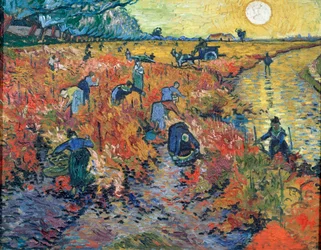 Czerwone winnice w Arles, 1888.
