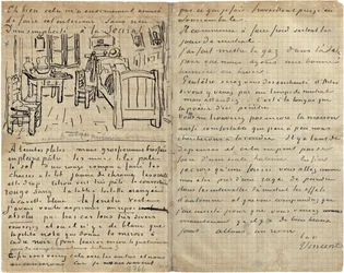 Sypialnia, List do Paula Gauguina z Arles, środa, 17 października 1888