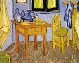Pokój Vincenta van Gogha w Arles (detal), 1889
