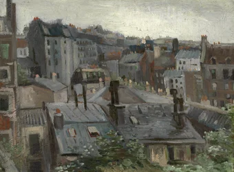 Widok z pracowni Vincenta par Gogh, Vincent, van (1853-1890). Olej na tekturze, format : 30,1x40,8