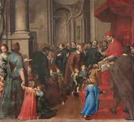 Mediolan, kościół San Francesco da Paola, Fratelli Campi, San Carlo ustanawia szkołę doktryny chrześcijańskiej