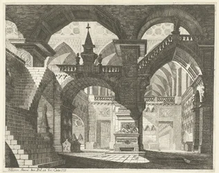 Kerkinterieur Caprici Scen Teatralnych (tytuł serii)