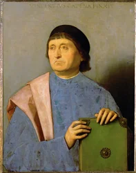 Portret mężczyzny z książką