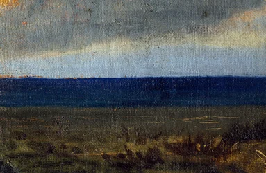 Błękitne niebo nad morzem, autorstwa Vittorio Avondo (1836-1910)