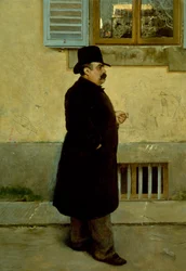 Portret Yoricka, Vittorio Matteo Corcos (1859-1933), olej na płótnie, 200x140 cm