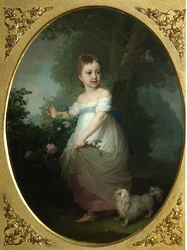 Portret Jeleny Naryszkiny jako dziecka, początek lat 90. XVIII wieku