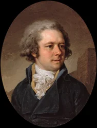 Portret architekta Adama Menelawsa 1753-1831, początek lat 90