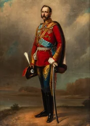 Portret cesarza Aleksandra II 1818-1881, druga połowa XIX wieku..