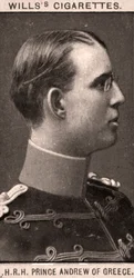 Jego Wysokość Książę Andrzej z Grecji, 1908.