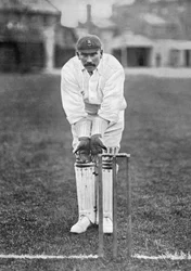 Thomas Russell, krykiecista z Essex, ok. 1899.