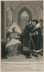 Król Henryk VIII. Akt 3. Scena 2. Wolsey, książę Norfolk, Suffolk & c, 1796.