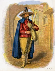 Włoski muzyk, 1809.