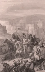 Marszałek de Boucicault zmusza sułtana Bajezyda do zaprzestania oblężenia Konstantynopola