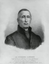 Portret Giuseppe Zamboniego (1776-1846), włoskiego księdza katolickiego i fizyka