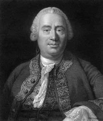 David Hume, szkocki filozof, ekonomista i historyk XVIII wieku, 1845