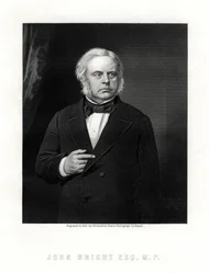 John Bright, brytyjski radykalny i liberalny mąż stanu, XIX wiek.