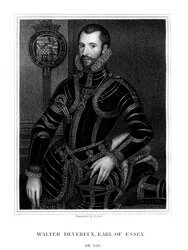 Walter Devereux, 1. hrabia Essex, angielski szlachcic, 1824.