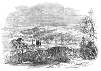 Reinhardsbrunn, Gotha - z rysunku Jego Królewskiej Wysokości Księcia Alberta, 1845.