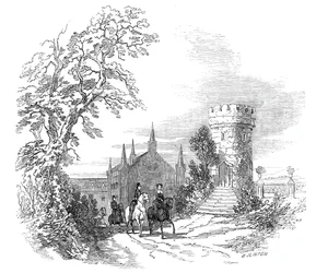 Rosenau - z rysunku Jego Królewskiej Wysokości Księcia Alberta, 1845.