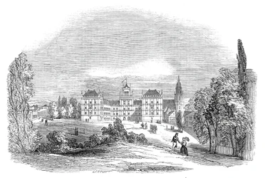 Pałac Ehrenburg w Coburgu - z rysunku Jego Królewskiej Wysokości Księcia Alberta, 1845.