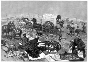 Damski omnibus, Kaszgar, Azja Środkowa, 1875 r.