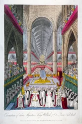 Koronacja Wilhelma IV i królowej Adelajdy w Opactwie Westminsterskim, Londyn, 1831