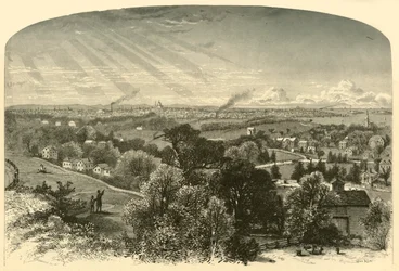„Boston, z Mount Bowdoin”, 1874.