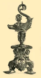 Lampa w formie Sfinksa Morskiego Stworzenia, c1510-1530, 1881.