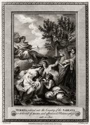 Mirra, na emeryturze, do Kraju Sabejczyków, rodzi Adonisa..., 1775