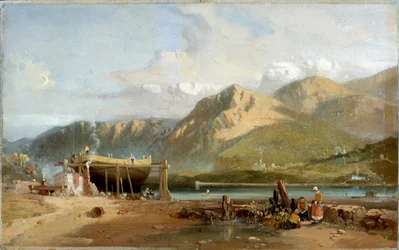 „Scena na Traeth Bach, Północna Walia”, 1845-1867