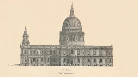 „Św. Pawła - elewacja południowa, 1889.