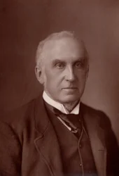 „Charles Russell, pierwszy baron Russell z Killowen (1832-1900), angielski prawnik. Lord Chief Justice of England od 1894 (typ woodbury)