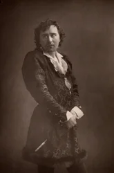 „Herbert Beerbohm Tree (1853-1917) Angielski aktor-menedżer. Założyciel Królewskiej Akademii Sztuki Dramatycznej (RADA). (typ Woodbury)
