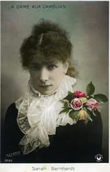 Henriette Rosine Bernard aka Sarah Bernhardt (1844-1923) jako „Dama kameliowa” Alexandre Dumas Jr. (zdjęcie)