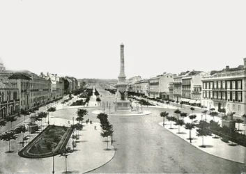 Plac Restauradores, Lizbona, Portugalia, 1895.