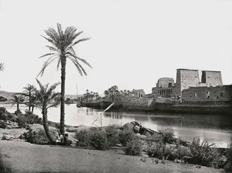 Świątynia Izydy, Philae, Egipt, 1895.