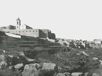 Kościół Narodzenia Pańskiego, Betlejem, Palestyna, 1895.