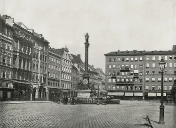 Karolinenplatz, Monachium, Niemcy, 1895.
