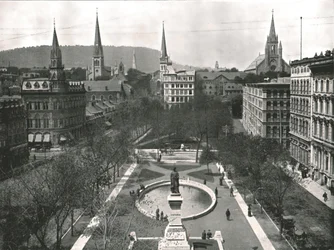 Victoria Square, Montreal, Kanada, 1895.