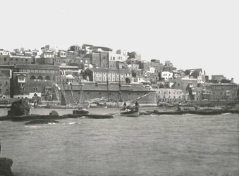 Widok z morza, Jaffa, Palestyna, 1895.