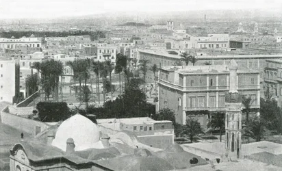 Widok miasta Aleksandria, Egipt, 1895.