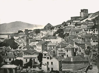 Widok miasta, Gibraltar, 1895.