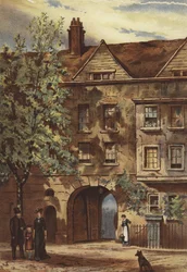 Staple Inn, Holborn (chromolitho)