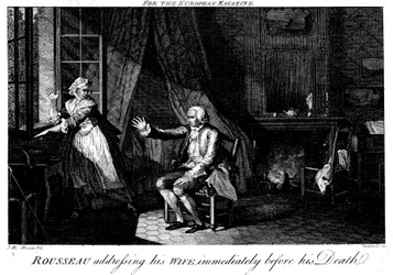 Jean Jacques Rousseau 1712-1778, francuski filozof i pedagog oświecenia