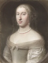 Portret Marii Teresy z Hiszpanii 1638-1683, królowej małżonki Francji i Nawarry, 1660.