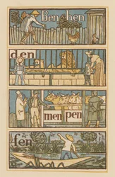 Strona z The Golden Primer (kolor lito)