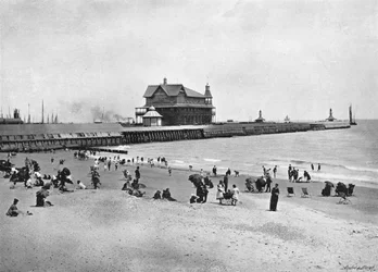 Molo, Lowestoft, ok. 1896 r.