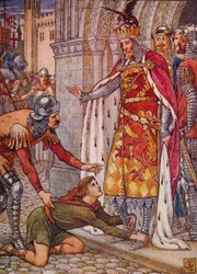 Młody Owen apeluje do króla, 1911.