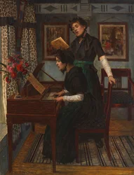 Lekcja muzyki, ok. godz. 1890.