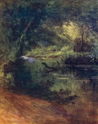 The New Forest: Northgate, niedaleko Culverley, w Lodge Walk (kolor lito)